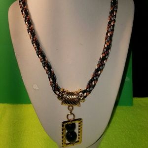 Hand crafted unique kumihimo gold plated set